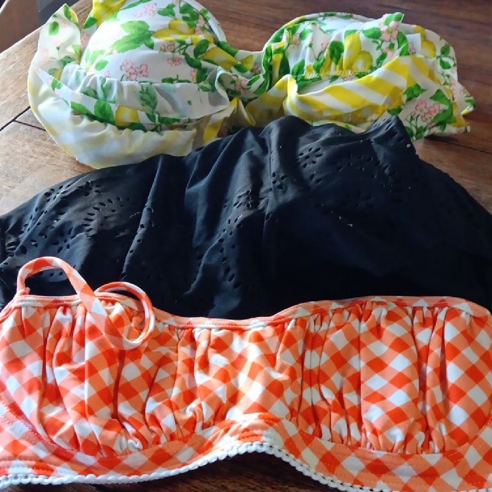 Three Swimsuit Tops Bundle